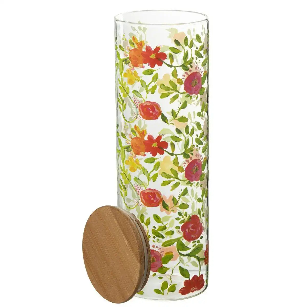 J-Line Vorratsglas Blumen Glasmischung groß - HomeDesign Knaus