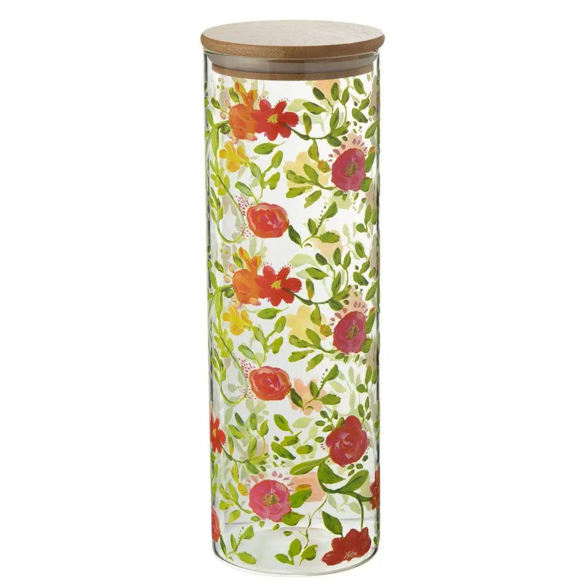 J-Line Vorratsglas Blumen Glasmischung groß - HomeDesign Knaus