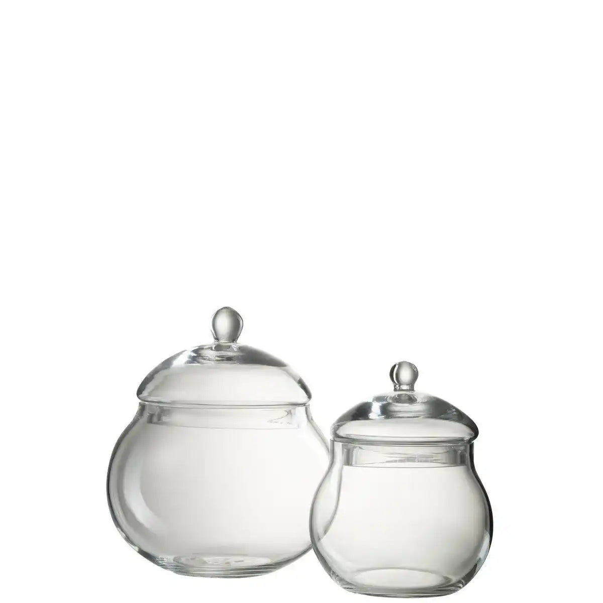 J-Line Vorratsglas-Deckel, Kugelglas, transparent, mittelgroß - HomeDesign Knaus