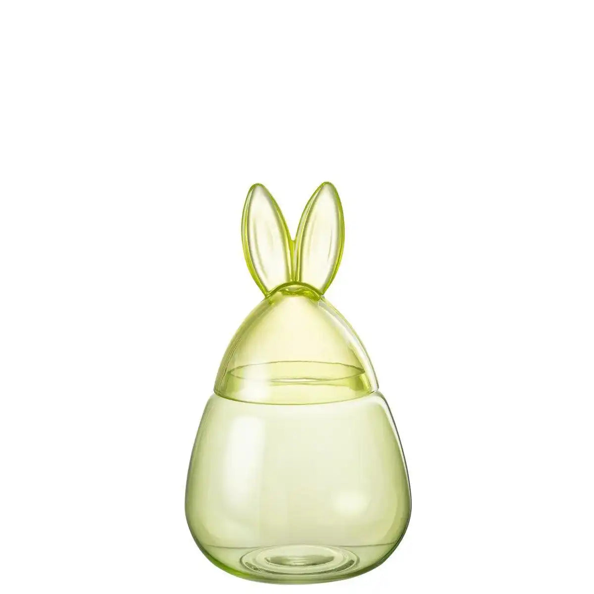 J-Line Vorratsglas Rabbit – Glas – Grün – klein - HomeDesign Knaus
