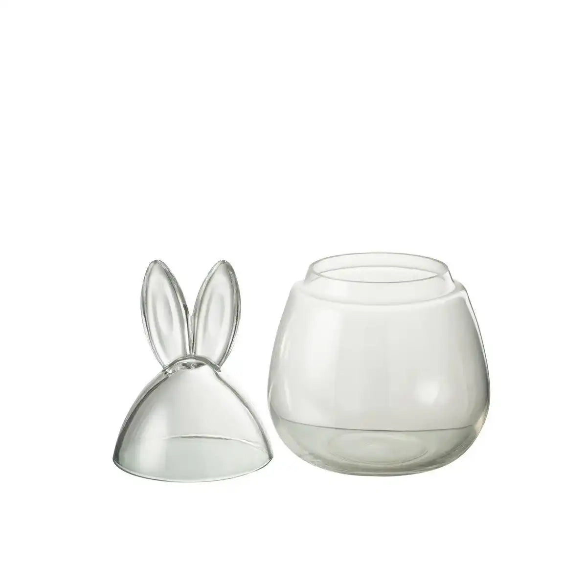 J-Line Vorratsglas Rabbit – Glas – transparent – klein - HomeDesign Knaus