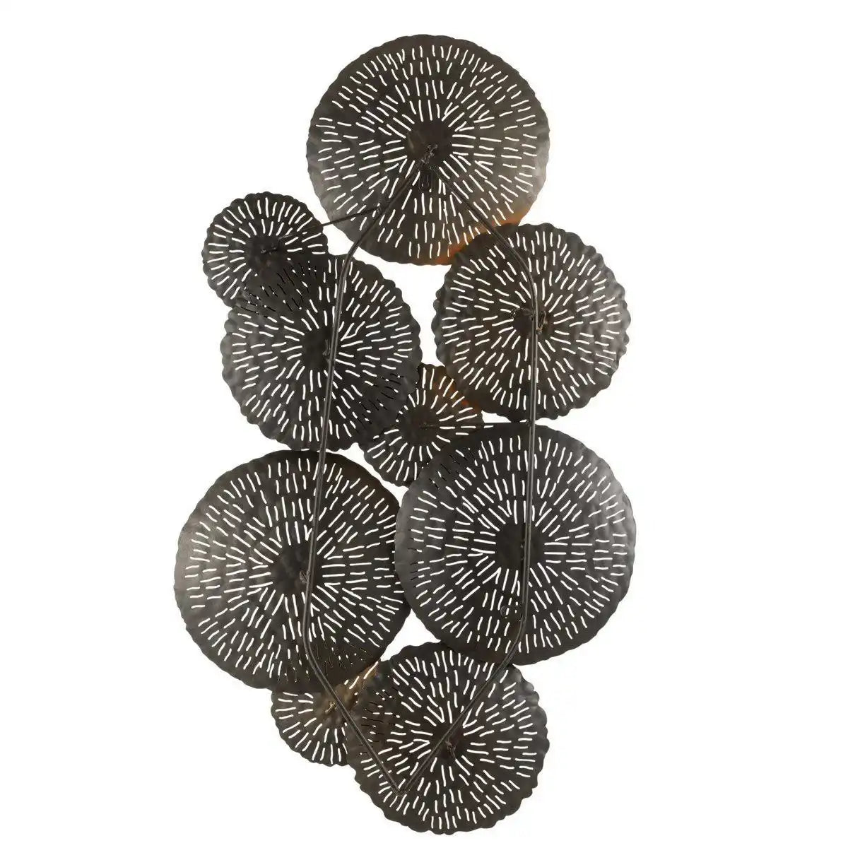 J-Line Wanddekoration Cirk – Metall – Braun/Gold/Schwarz - HomeDesign Knaus