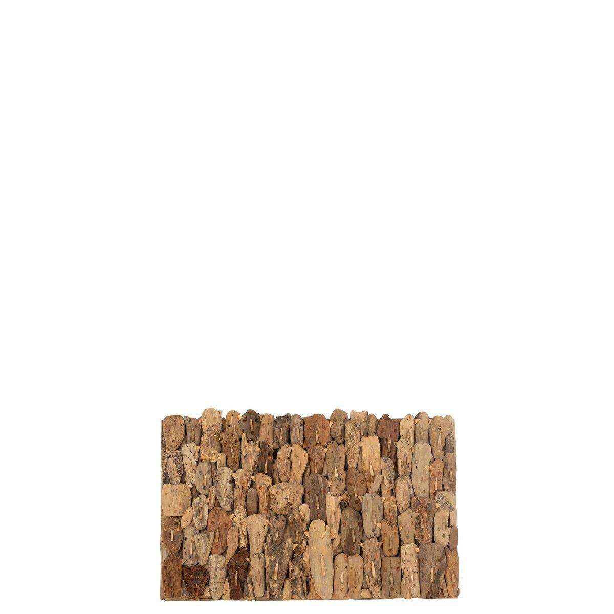 J-Line Wanddekoration Familienporträt – Holz – Natur – klein - HomeDesign Knaus