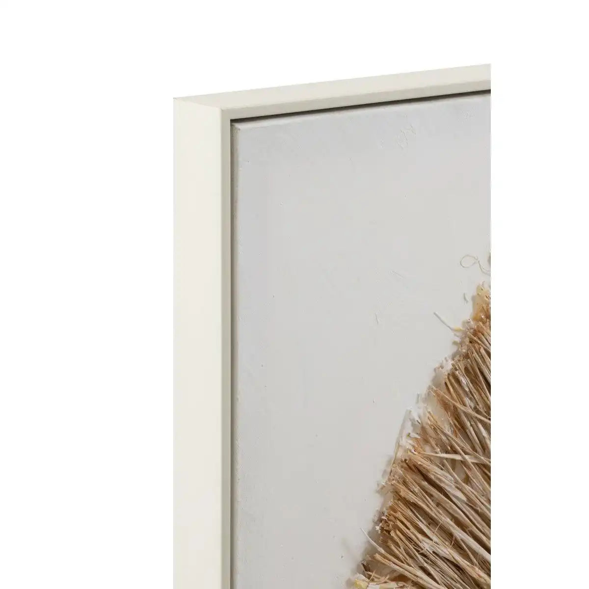 J-Line Wanddekoration Ibiza Circle – Leinwand/Farbe – Creme/Weiß – groß - HomeDesign Knaus