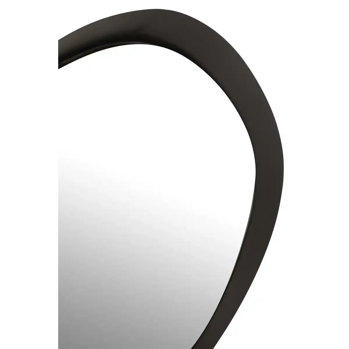 J-Line Wandspiegel, rund, Metall/Glas, Schwarz, klein - HomeDesign Knaus