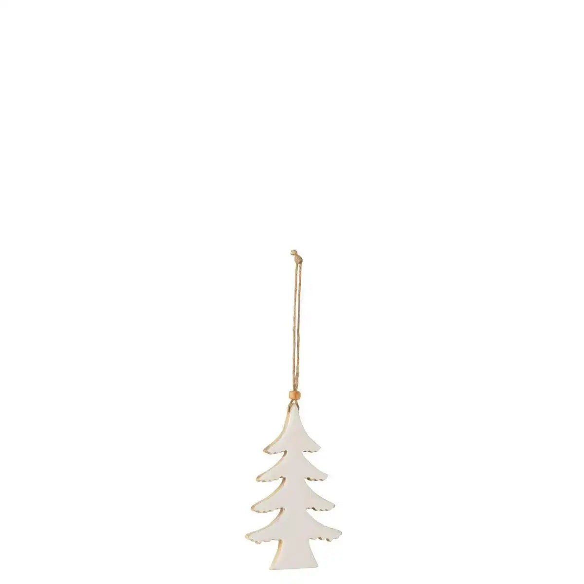 J-Line Weihnachtsanhänger - Holz - Weiß - L - 4x - HomeDesign Knaus