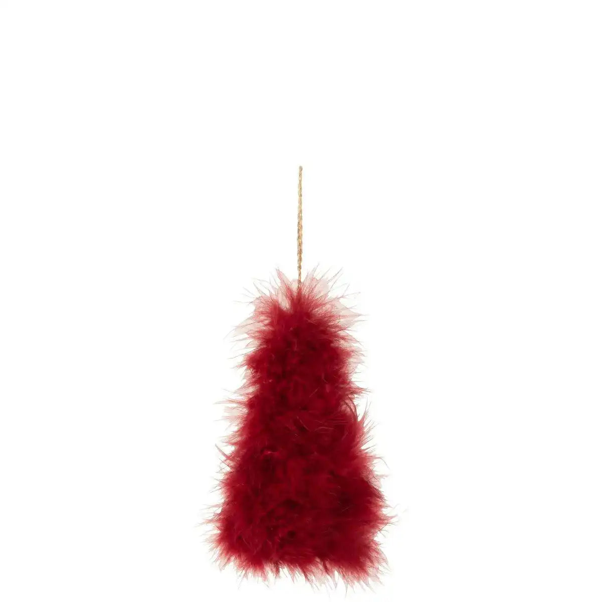 J-Line Weihnachtsbaumanhänger Federn Rot - HomeDesign Knaus