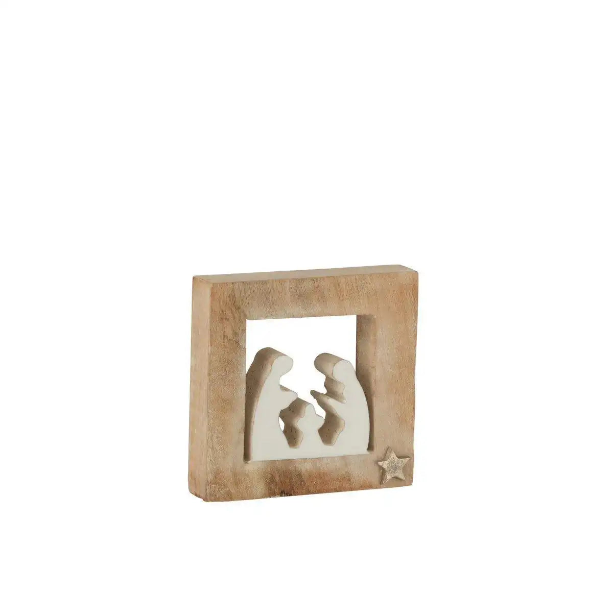 J-Line Weihnachtsdekoration – Holz – Weiß – klein - HomeDesign Knaus
