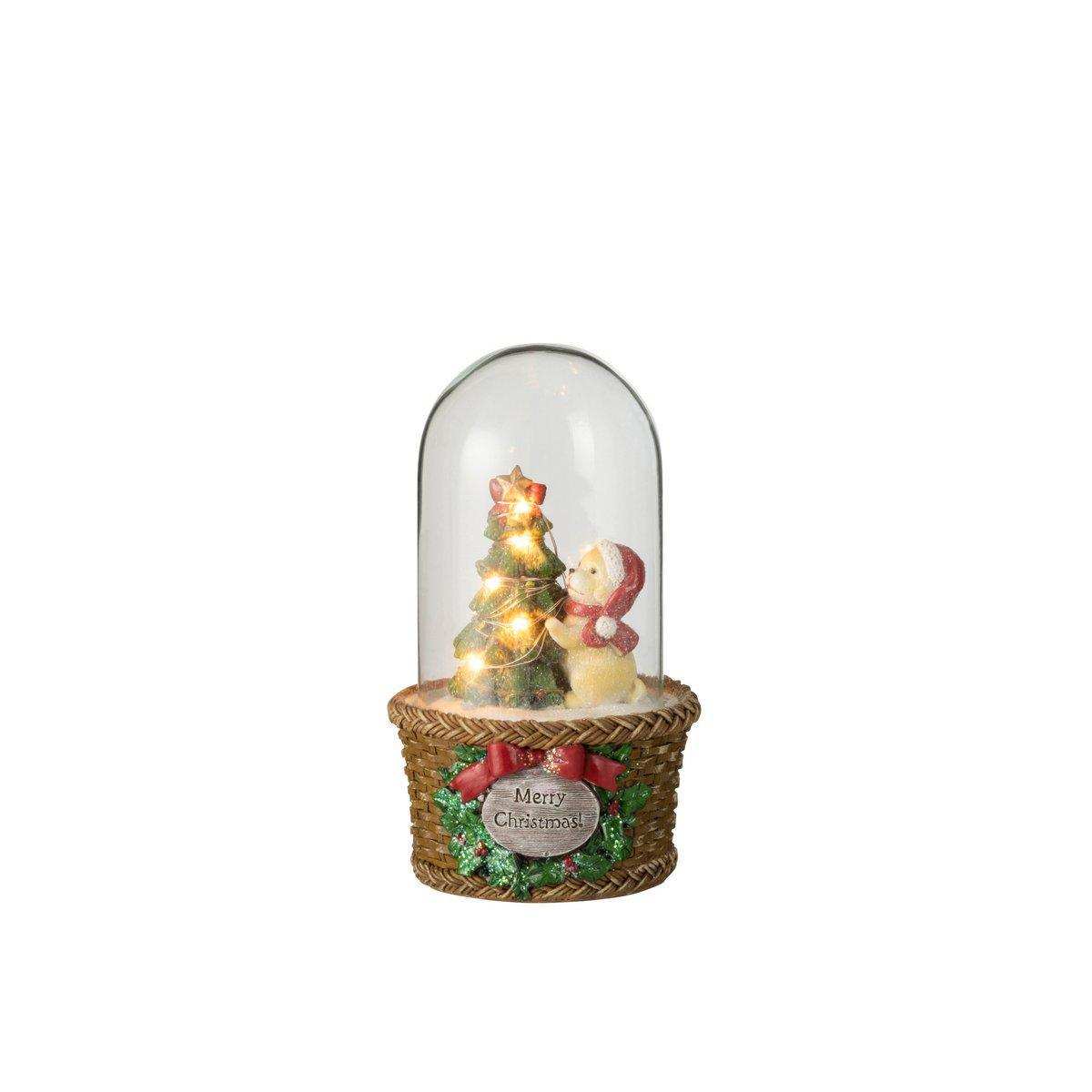 J-Line Weihnachtsdekoration - Polyresin - Grün - LED - HomeDesign Knaus