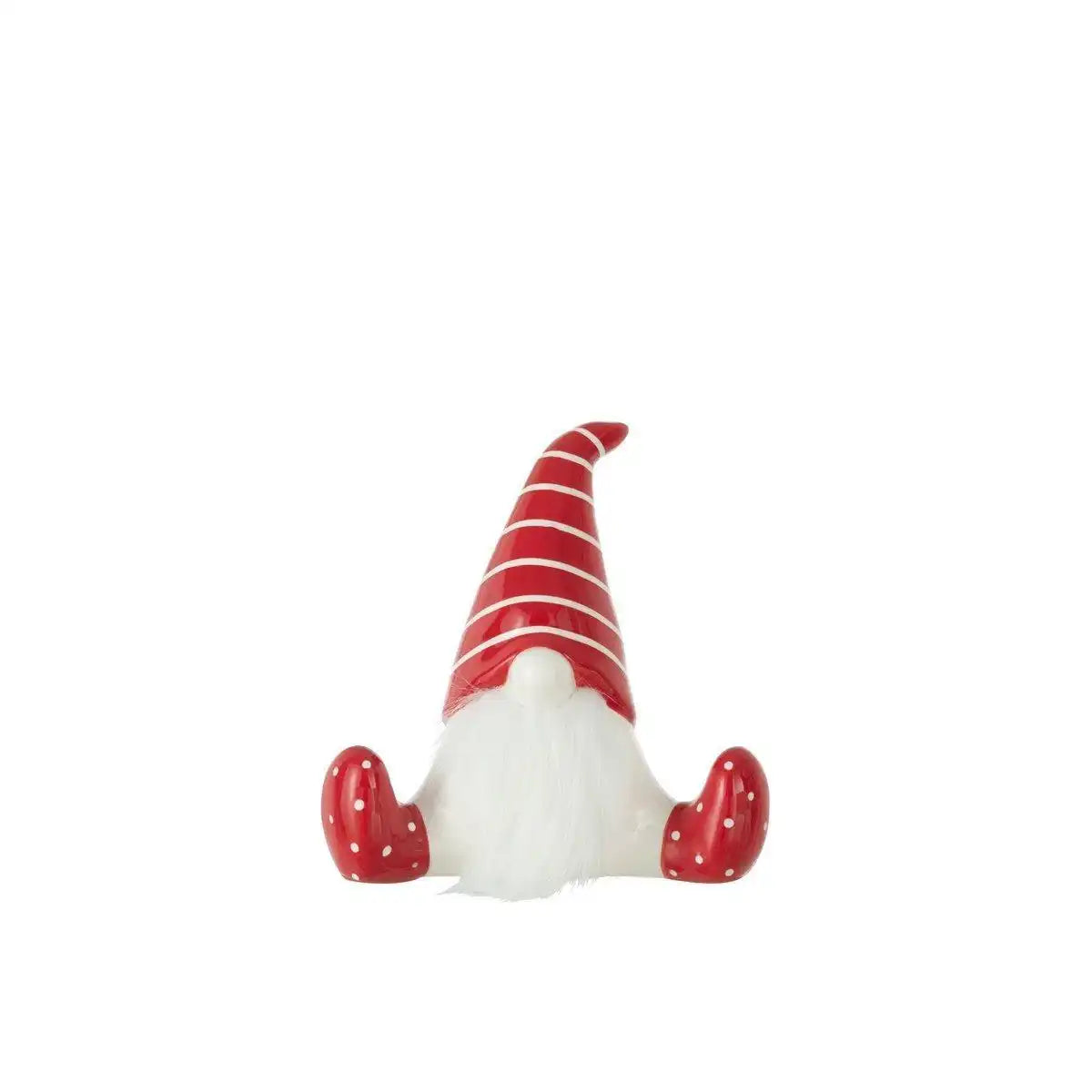 J-Line Weihnachtsfiguren - Keramik - Rot/Weiß - Mittel - HomeDesign Knaus