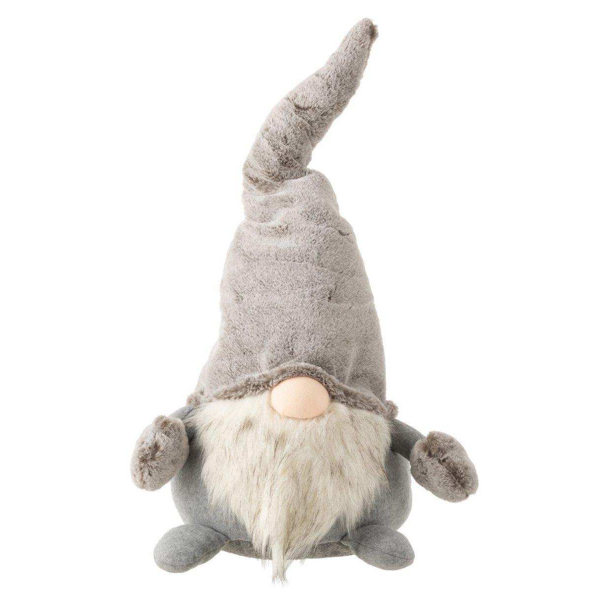 J-Line Weihnachtsfiguren – Poly – Grau/Weiß – groß - HomeDesign Knaus