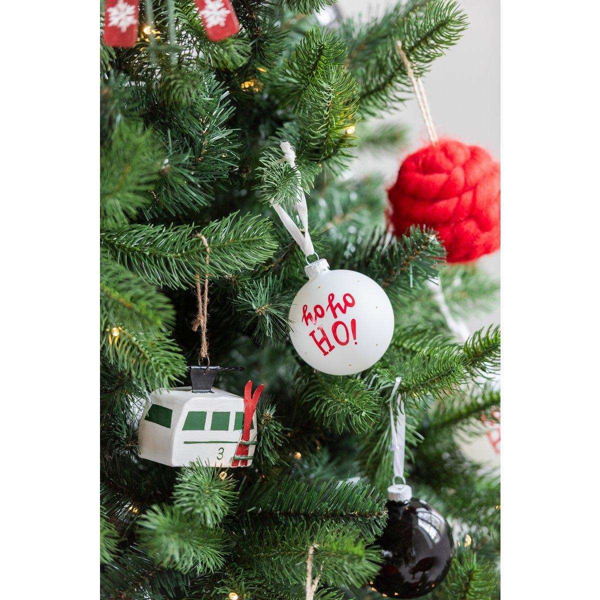 J-Line Weihnachtskugeln - Glas - Rot - - HomeDesign Knaus