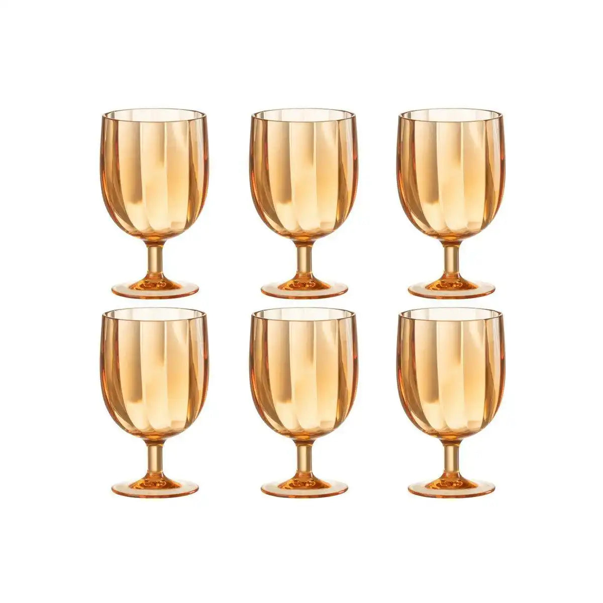 J-Line Weinglas - Kunststoff - Orange - - HomeDesign Knaus