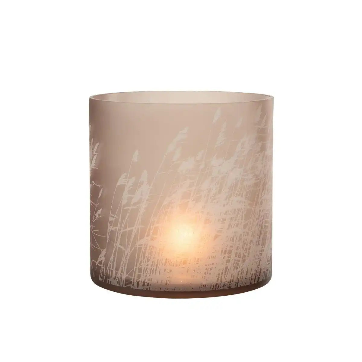 J-Line windlicht Gras - glas - beige - extra large - HomeDesign Knaus