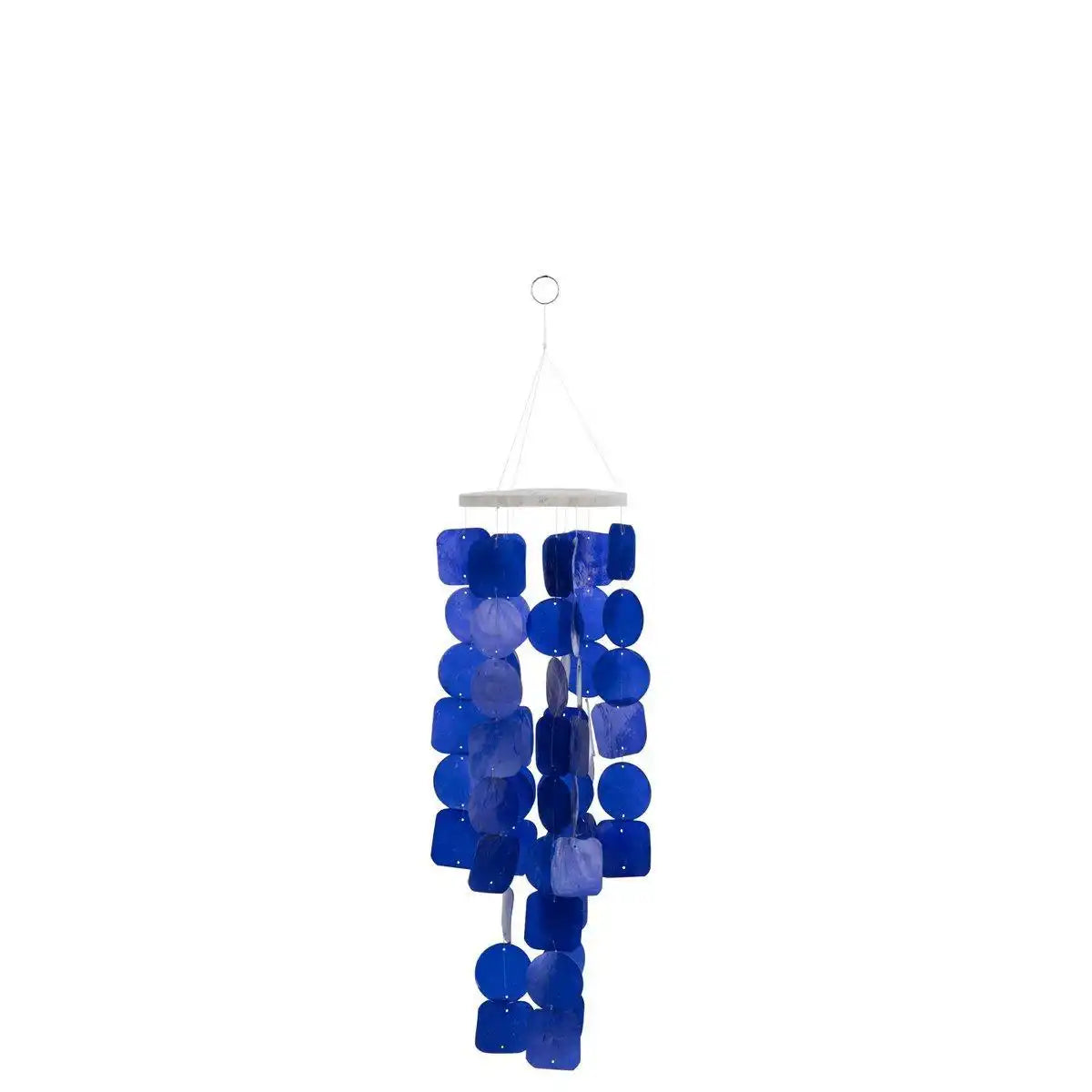 J-Line Windspiel Schub - Muschel - Blau - HomeDesign Knaus