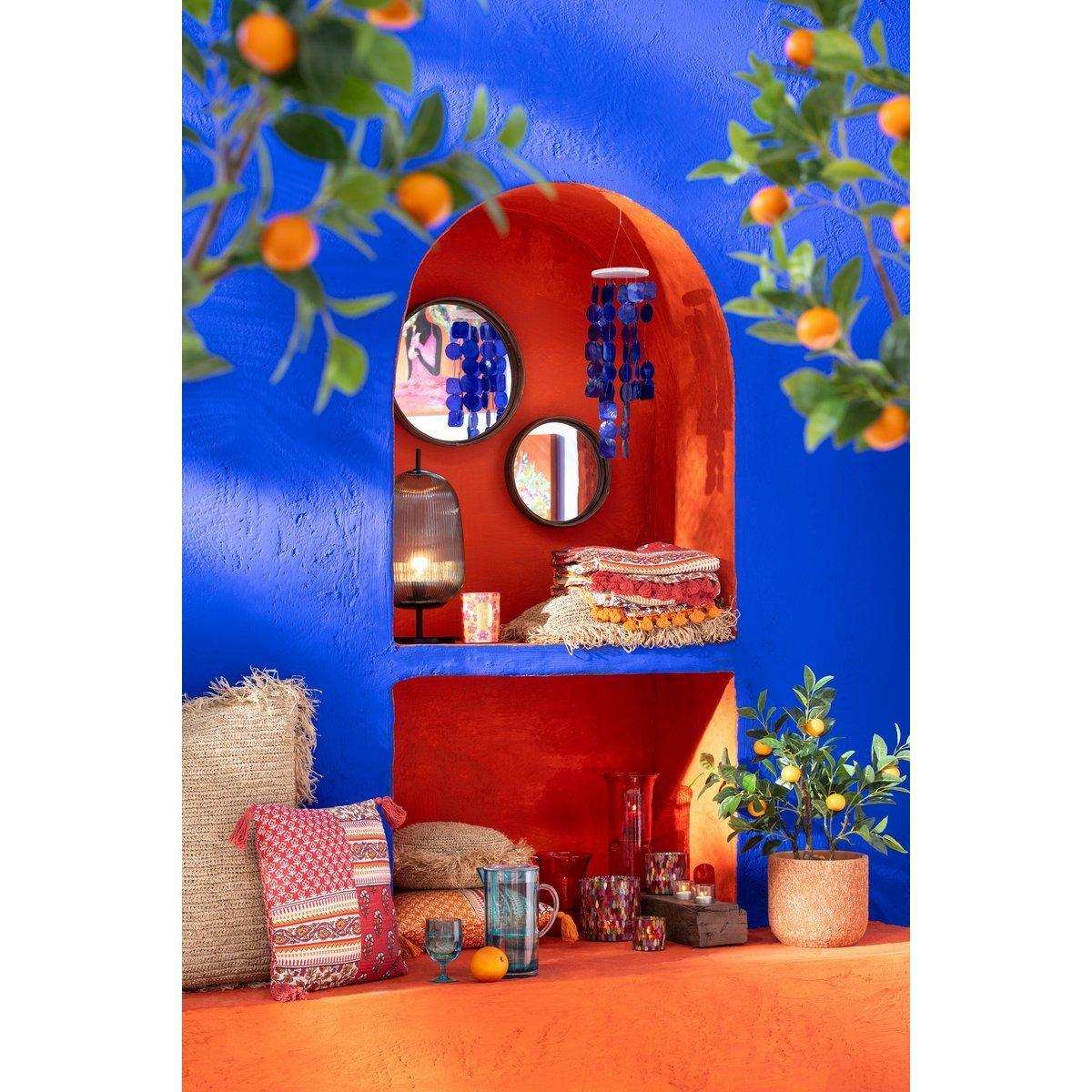 J-Line Windspiel Schub - Muschel - Blau - HomeDesign Knaus