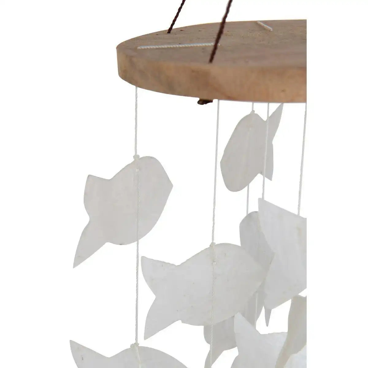 J-Line Windspiele Fish Shell – weiß – 2 Stück - HomeDesign Knaus