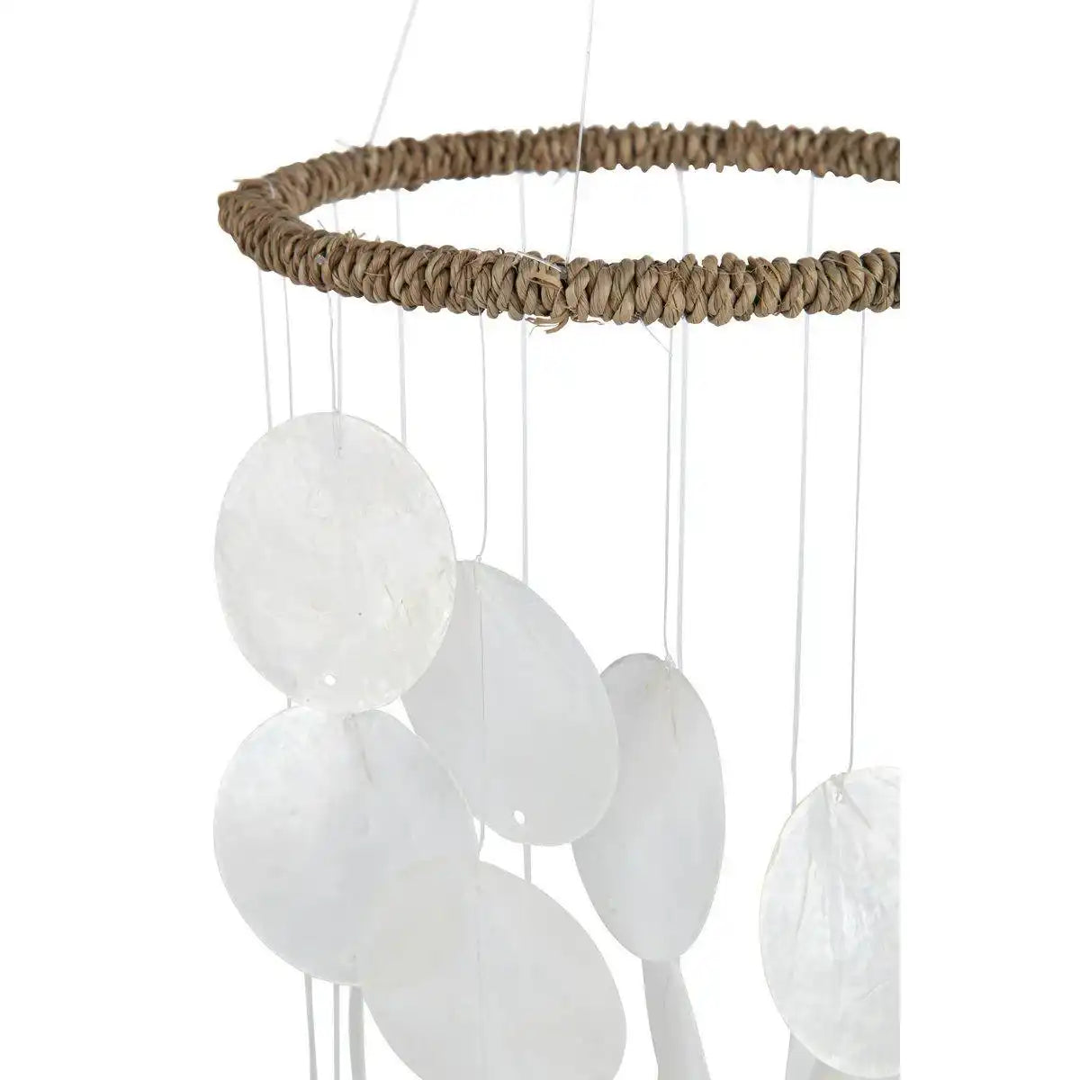 J-Line Windspiele, Schuppen, rund, Muschel, Weiß - HomeDesign Knaus