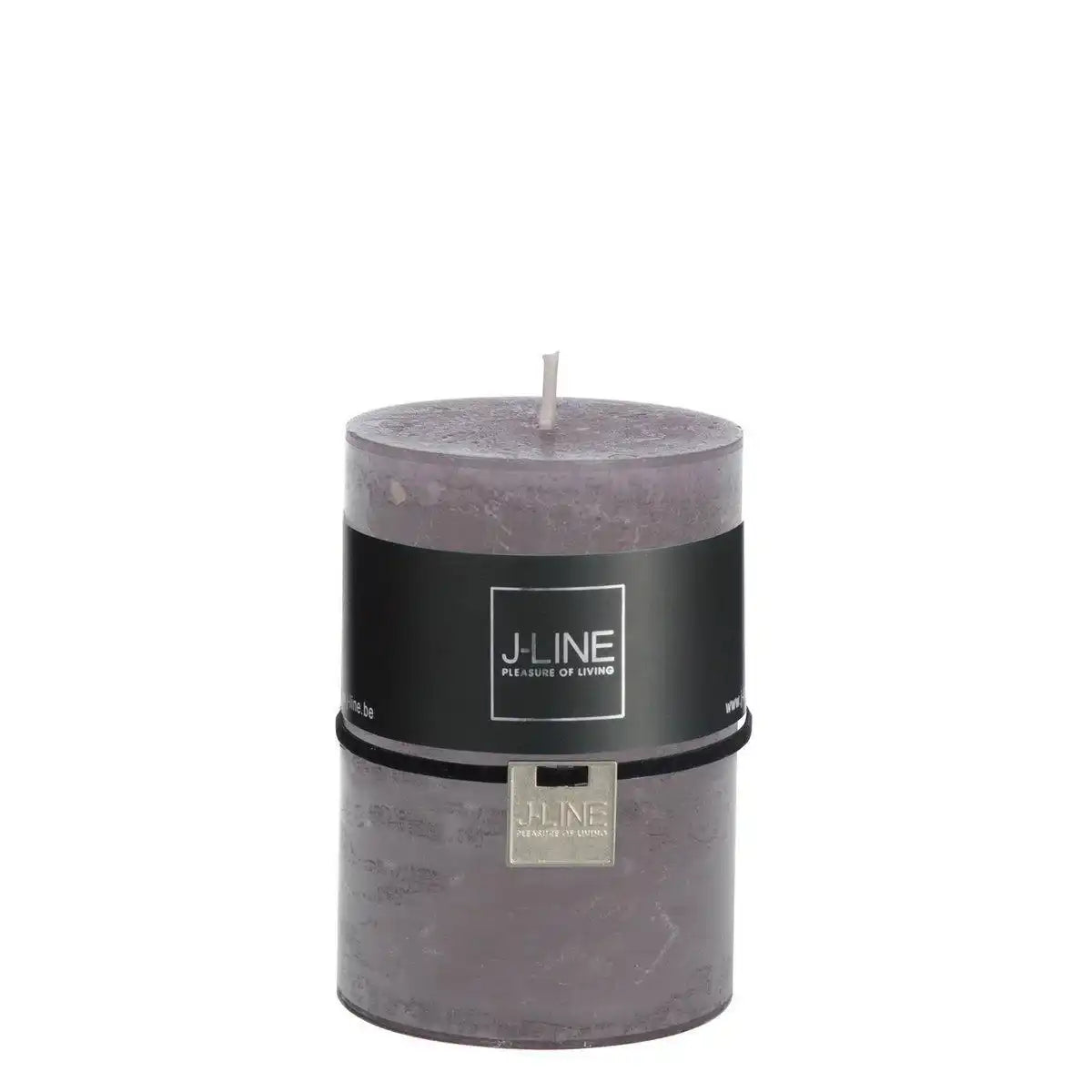 J-Line Zylinderkerze Granit - M - 48U - - HomeDesign Knaus