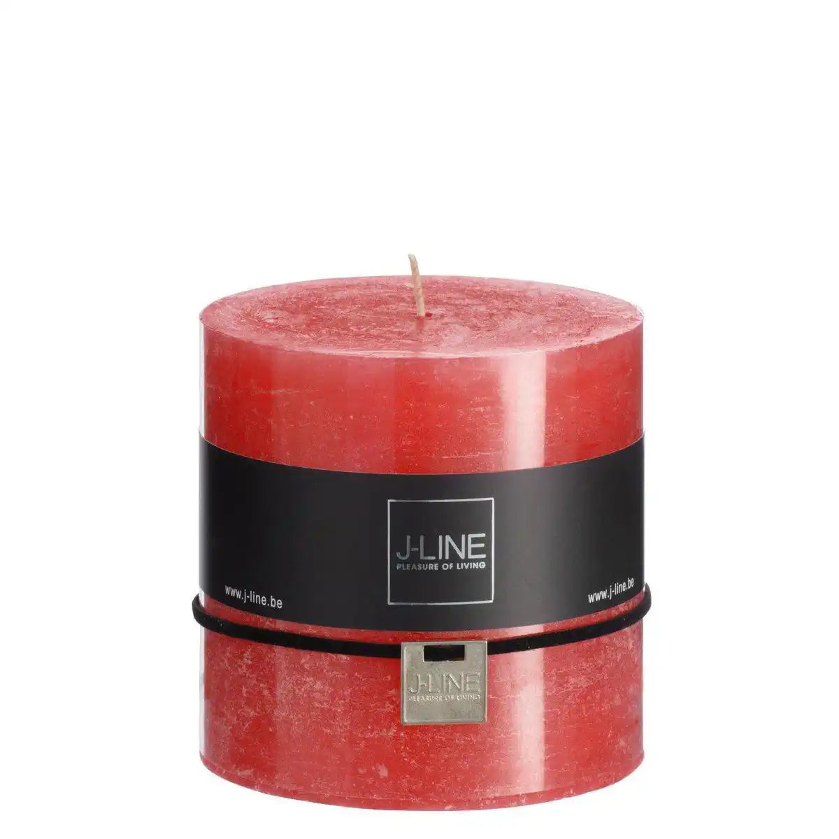 J-Line Zylinderkerze - rot - 75U - - HomeDesign Knaus