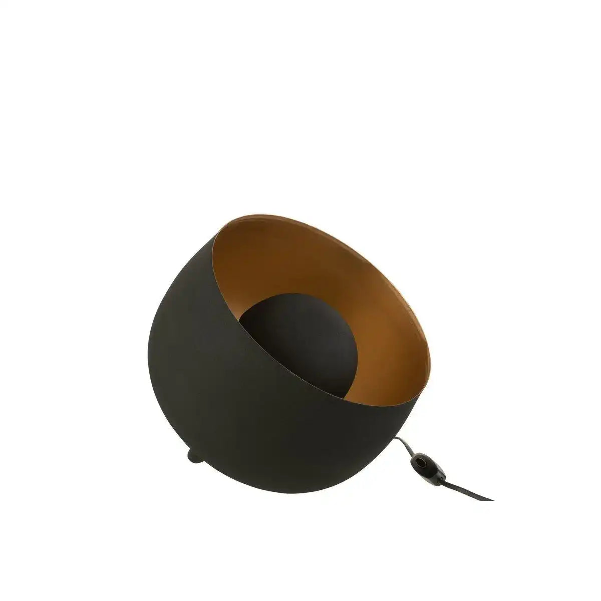 J-Linet Tischleuchte Round Interior - Metall - Gold/Schwarz - klein - HomeDesign Knaus