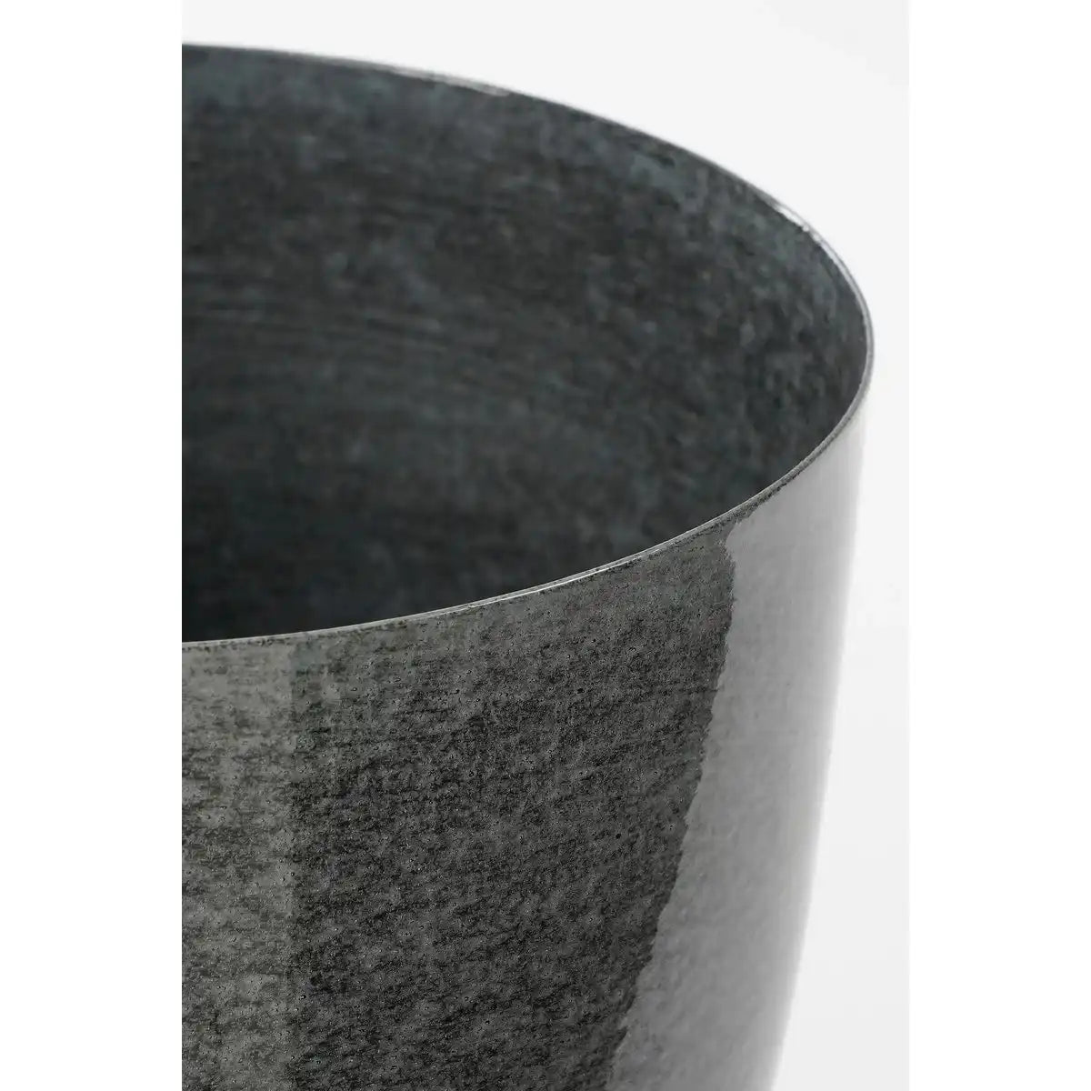 James Flowerpot auf Standard - H28 x Ø22 cm - Metall - Grau - HomeDesign Knaus