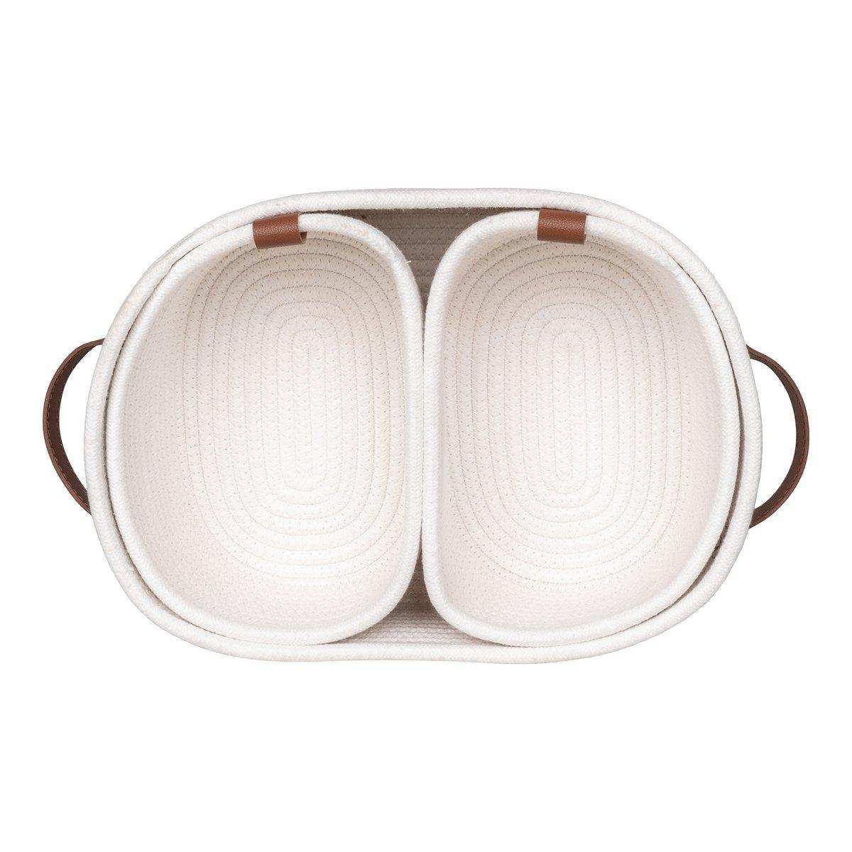 Jarana-Körbe – Weiß, 3er-Set - HomeDesign Knaus