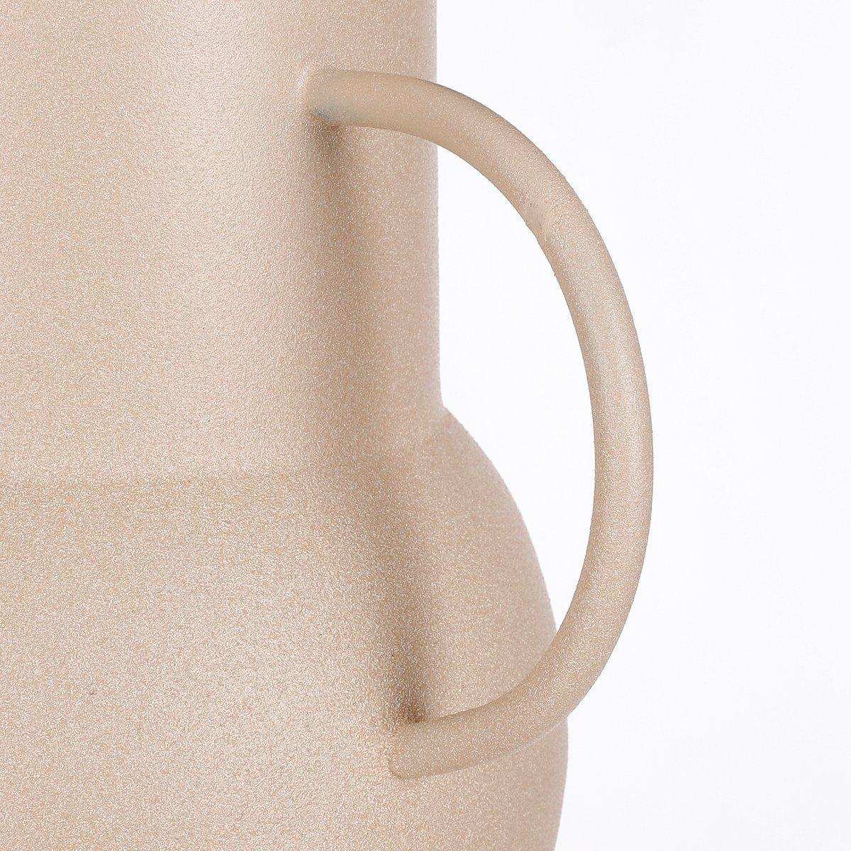 Jari Vase – L19 x B16 x H36 cm – Metall – Hellrosa - HomeDesign Knaus