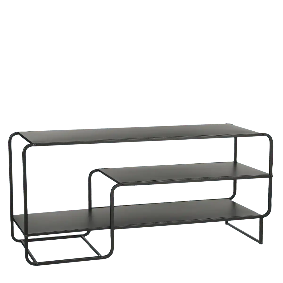 Jules Couchtisch – L110 x B38 x H50 cm – Metall – Schwarz - HomeDesign Knaus