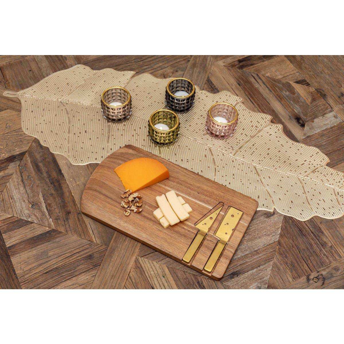 KÄSEFORM AUS HOLZ MIT 2 MESSER - HomeDesign Knaus