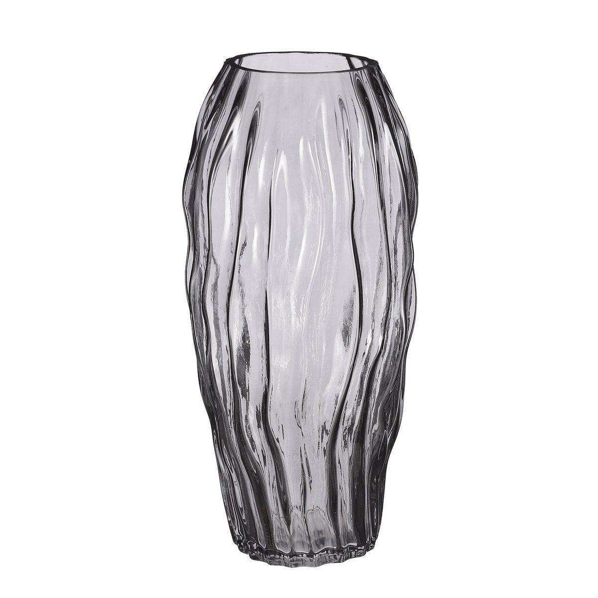 Katzenvase – H32 x Ø16 cm – Glas – Dunkelbraun - HomeDesign Knaus