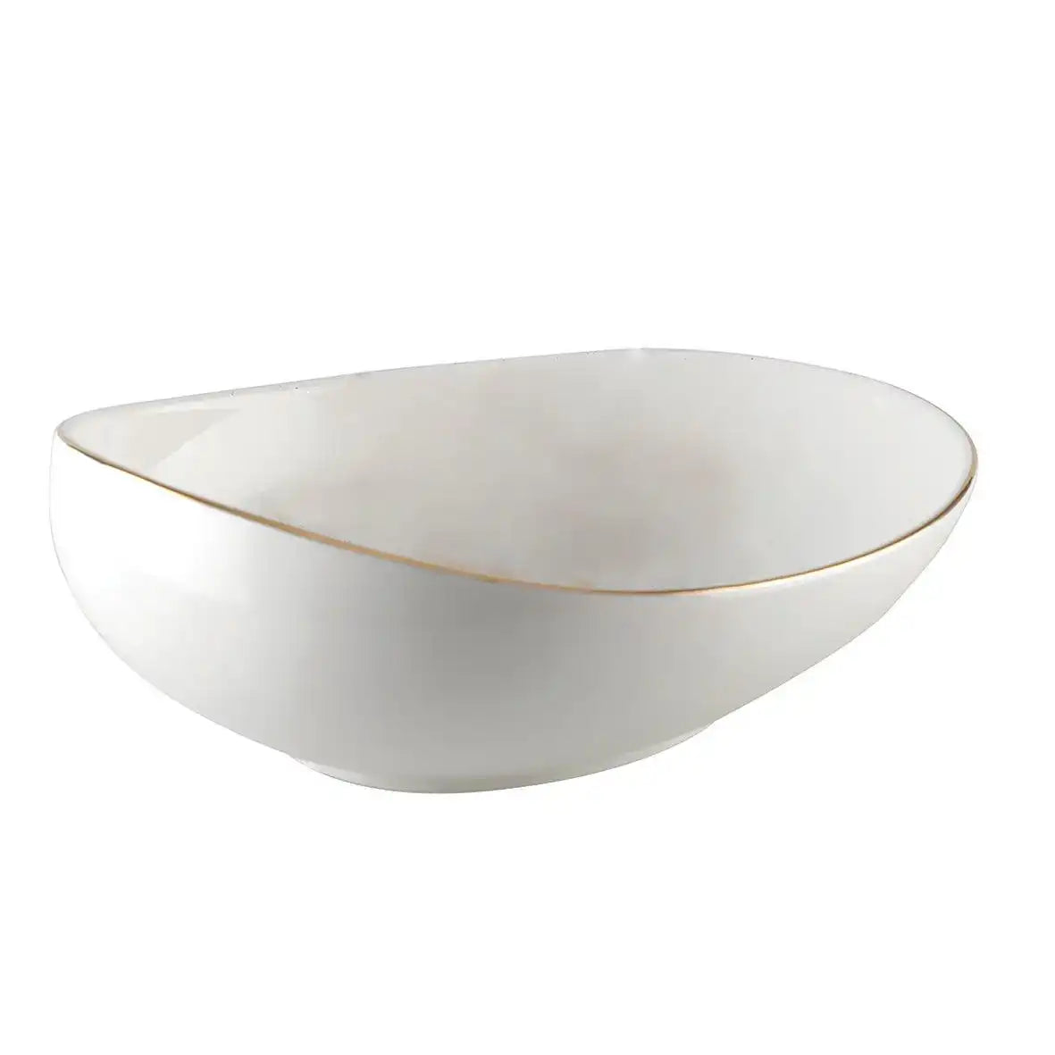 Keramik weiße Hohlplatte 22 cm - HomeDesign Knaus