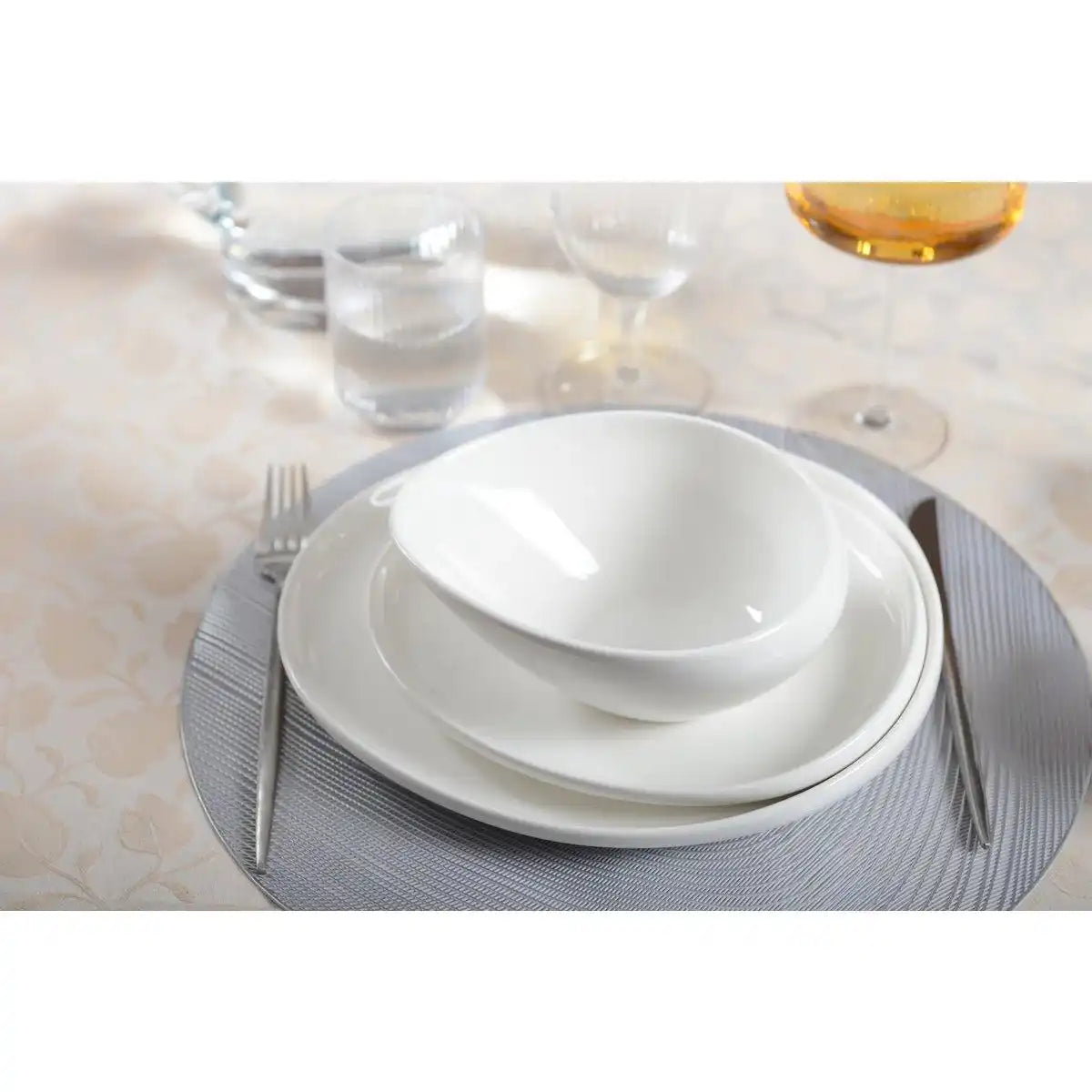 Keramik weiße Suppenschale - HomeDesign Knaus