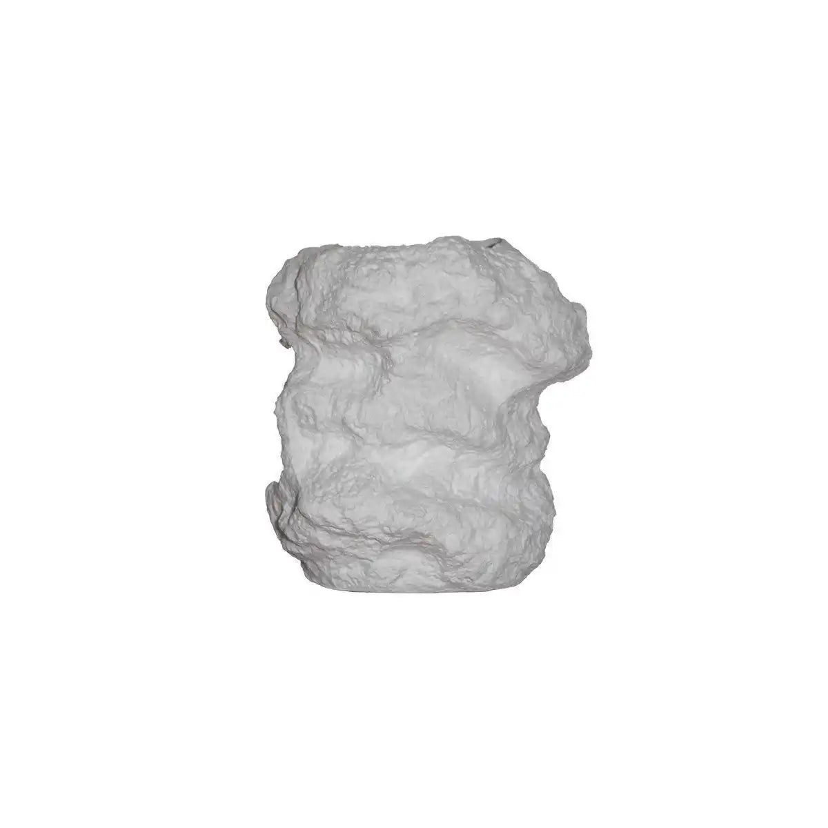 Keramikvase m. Rock-Look, trendiges Naturdesign. CHU32WH - HomeDesign Knaus