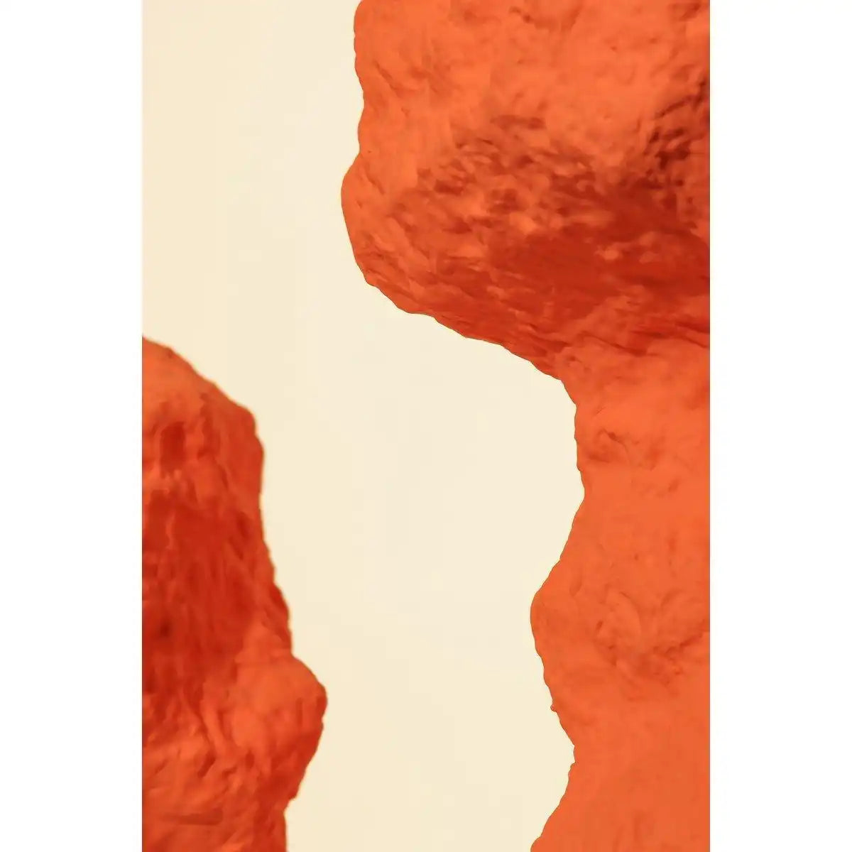 Keramikvase mit Rock-Optik in trendigem Orange CHU20OR - HomeDesign Knaus