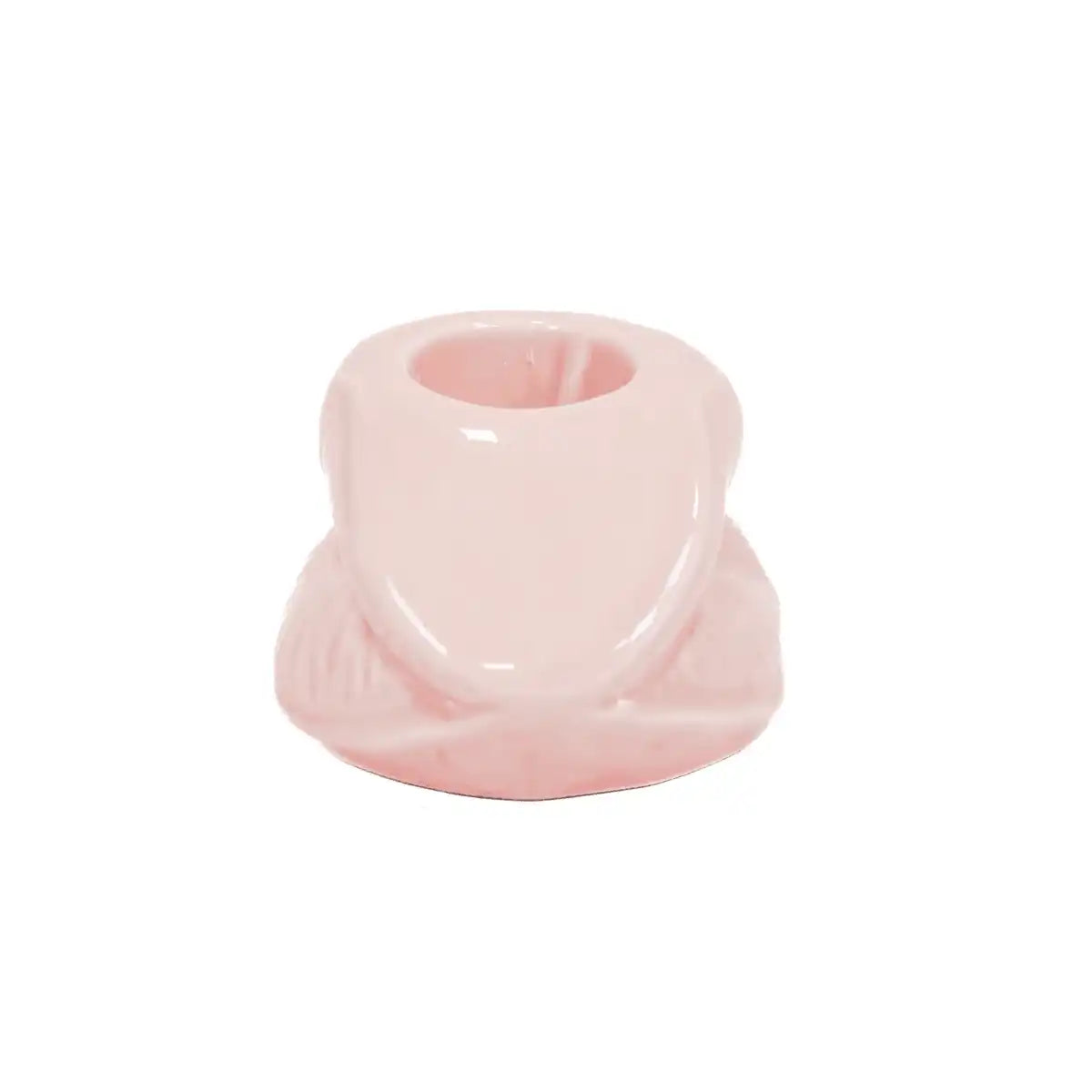 Kerzenhalter - Lippe - Keramik - Hellrosa - 7x5,5x4cm - HomeDesign Knaus