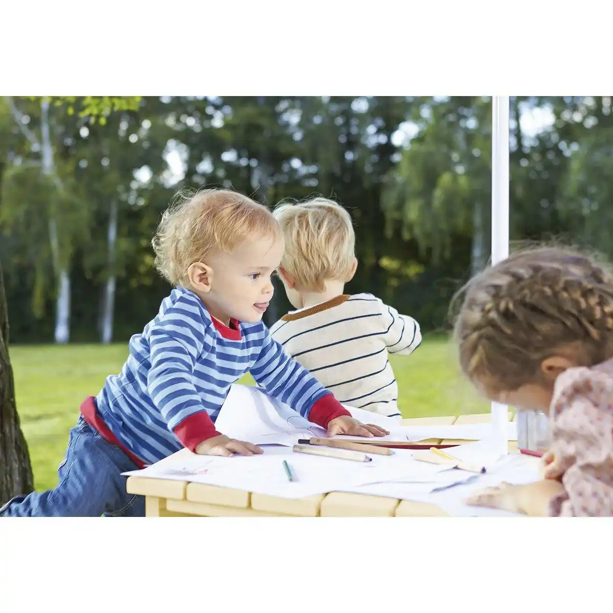 Kinder-Picknickbank 'Nicki 6-Eck', natur - HomeDesign Knaus