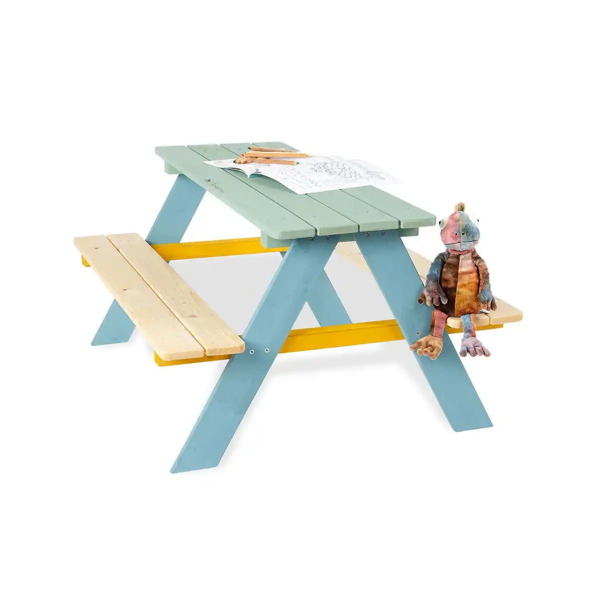 Kinder-Picknickbank 'Nicki für 4', bunt - HomeDesign Knaus