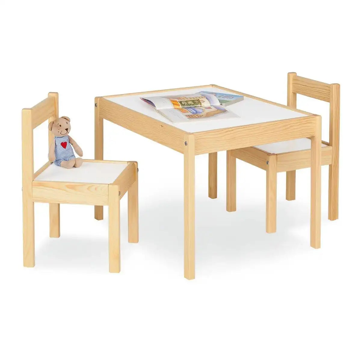 Kindertisch- und Stuhlgarnitur 'Olaf', 3-teilig - HomeDesign Knaus