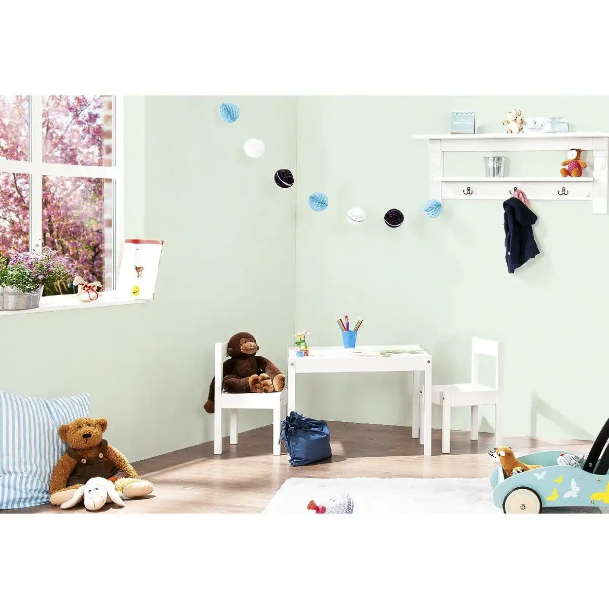 Kindertisch- und Stuhlgarnitur 'Sina', 3-teilig - HomeDesign Knaus