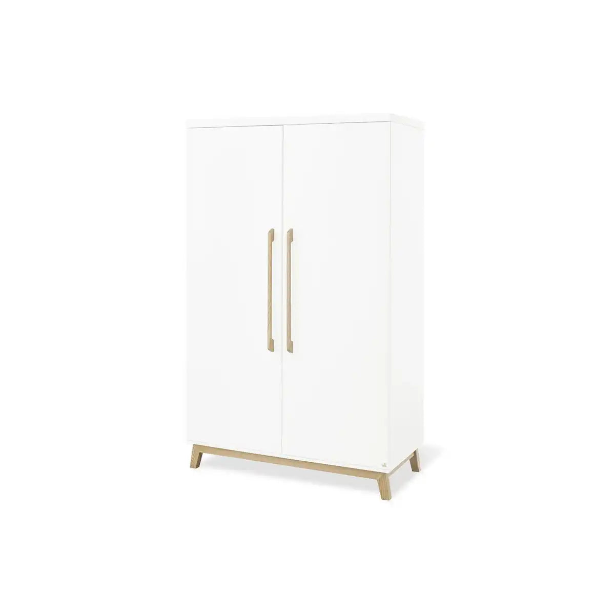 Kinderzimmer 'Hilda & Riva' extrabreit, weiß, inkl. Wandregal
4-teilig: Hausbett, extra breite Wickelkommode, 2-türiger Kleiderschrank, Wandregal - HomeDesign Knaus