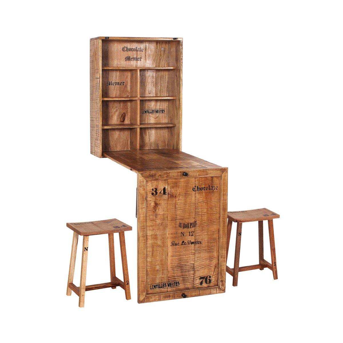Klapptisch mit 2 Hockern - HomeDesign Knaus