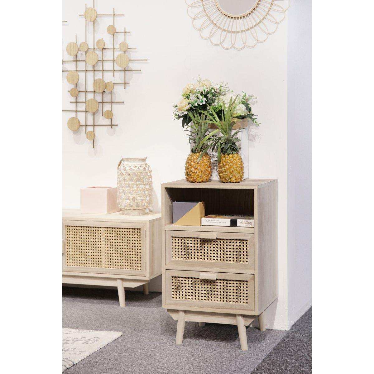 Kommode 42x36 cm Rattangeflecht - HomeDesign Knaus