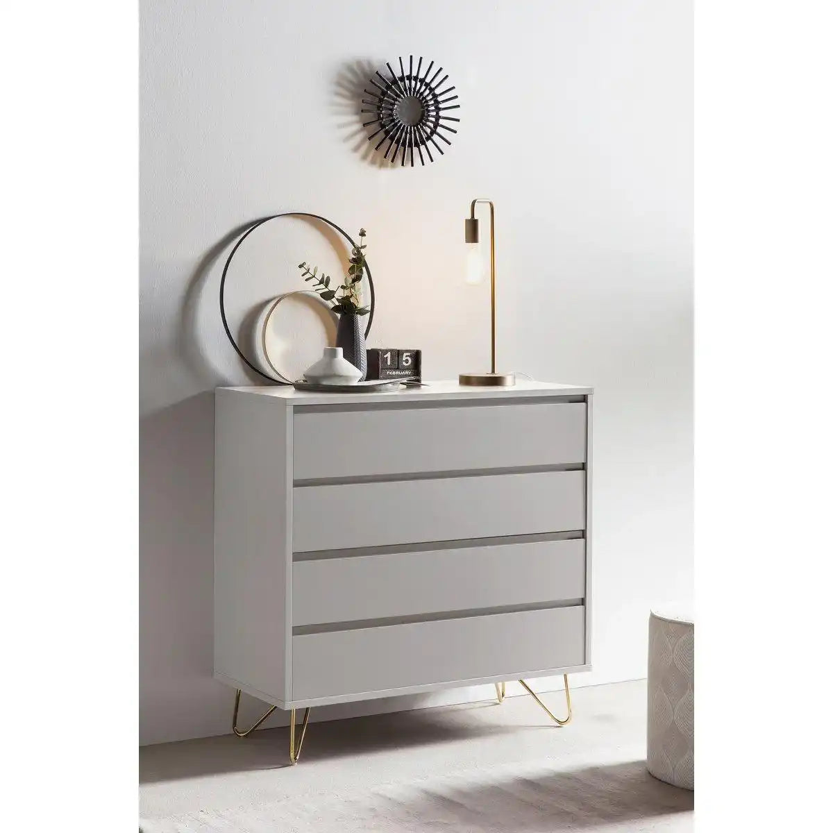 Kommode breit mit 4 Schubladen - HomeDesign Knaus