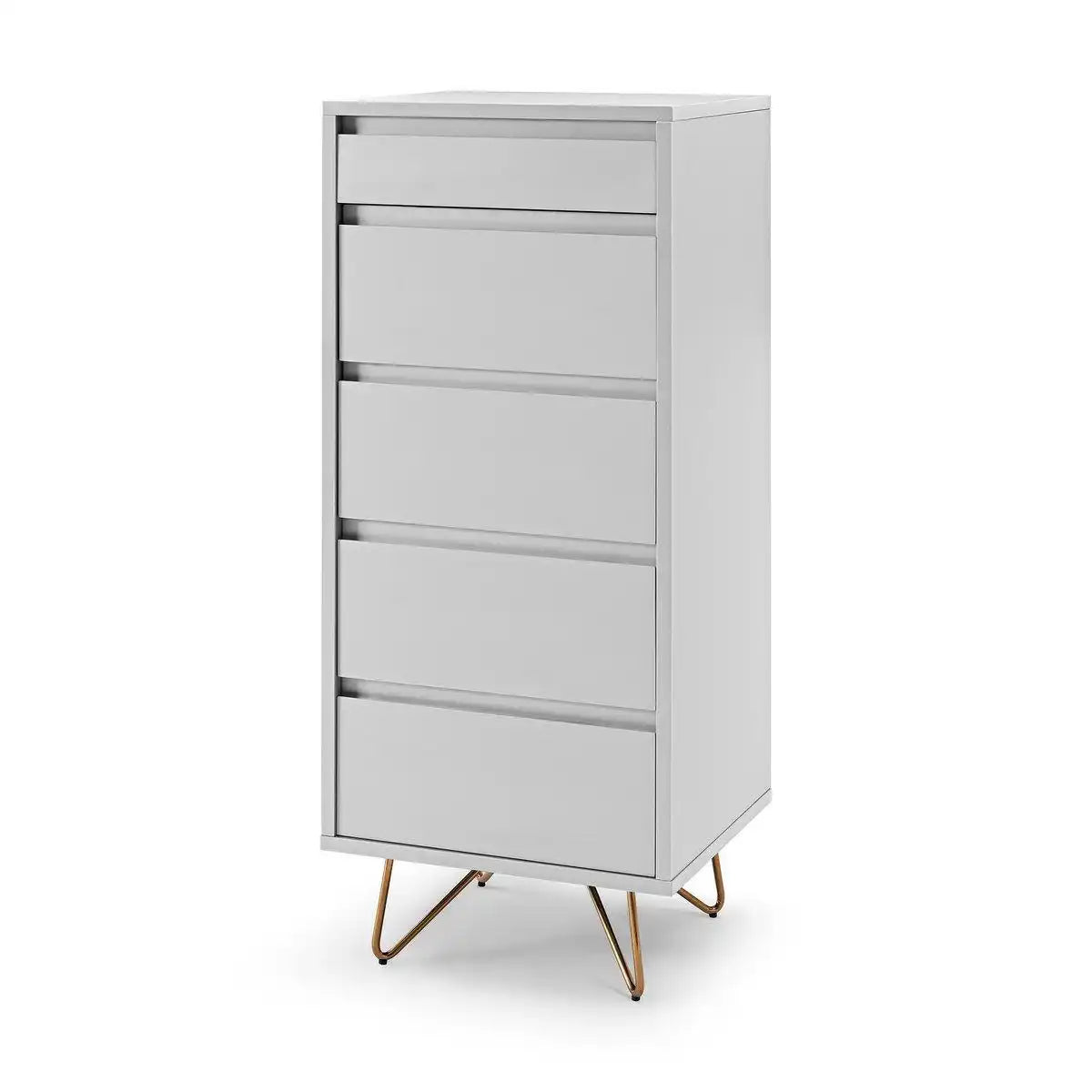 Kommode hoch mit 4 Schubladen und 1 Fach, inkl. Spiegel - HomeDesign Knaus