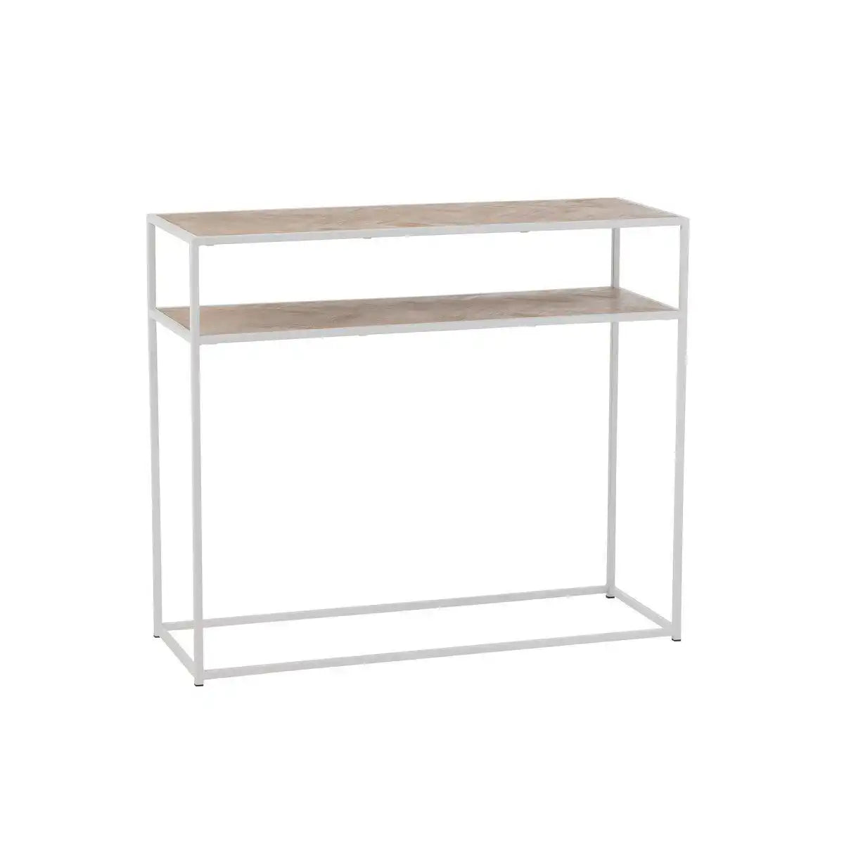 Konsole Zigzag Holz/Metall Natur/Weiß - HomeDesign Knaus