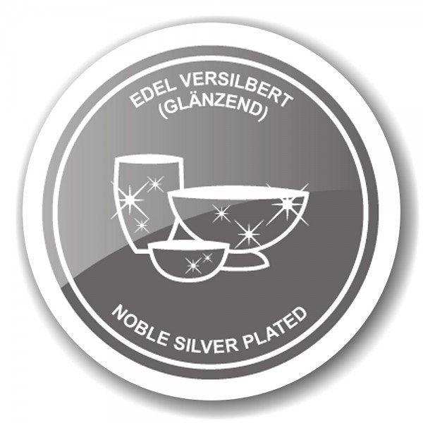 Korb Dekokorb Basso, edel versilbert, anlaufgeschützt, Durchmesser 26 cm - HomeDesign Knaus
