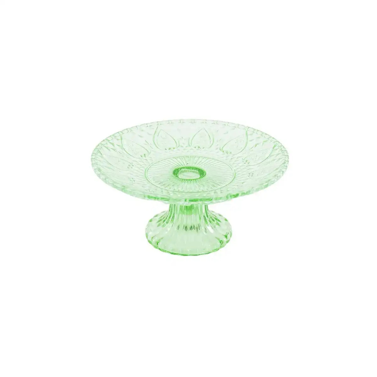 Kuchenteller - Glas - Grün - 15x8cm - HomeDesign Knaus