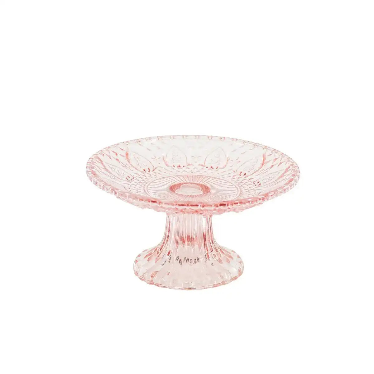 Kuchenteller - Glas - Rosa - 15x8cm - HomeDesign Knaus
