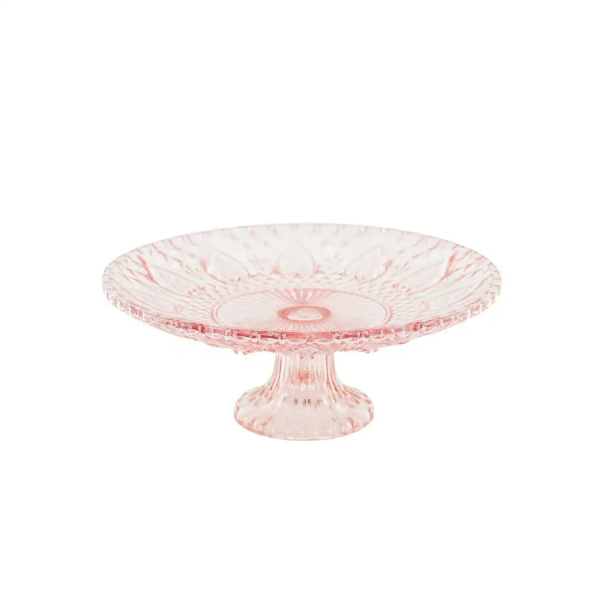 Kuchenteller - Glas - Rosa - 22,5x8cm - HomeDesign Knaus